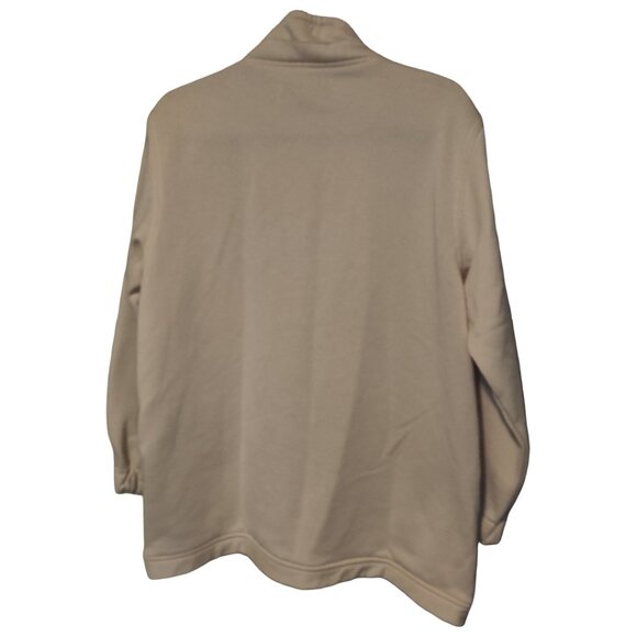 Tudor Court by Haband Cream/Tan Jacket/Coat with Drawstrings Size Large - Picture 2 of 6